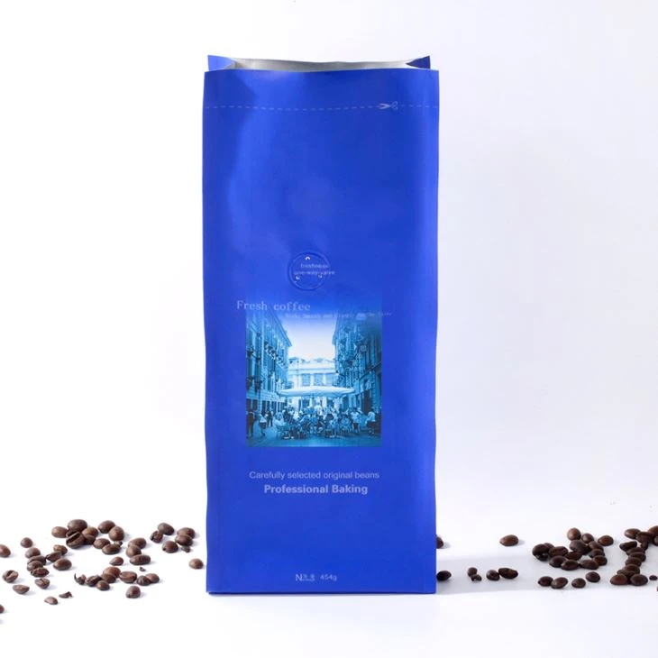 4 Side Sealed Coffee Bag With Valve