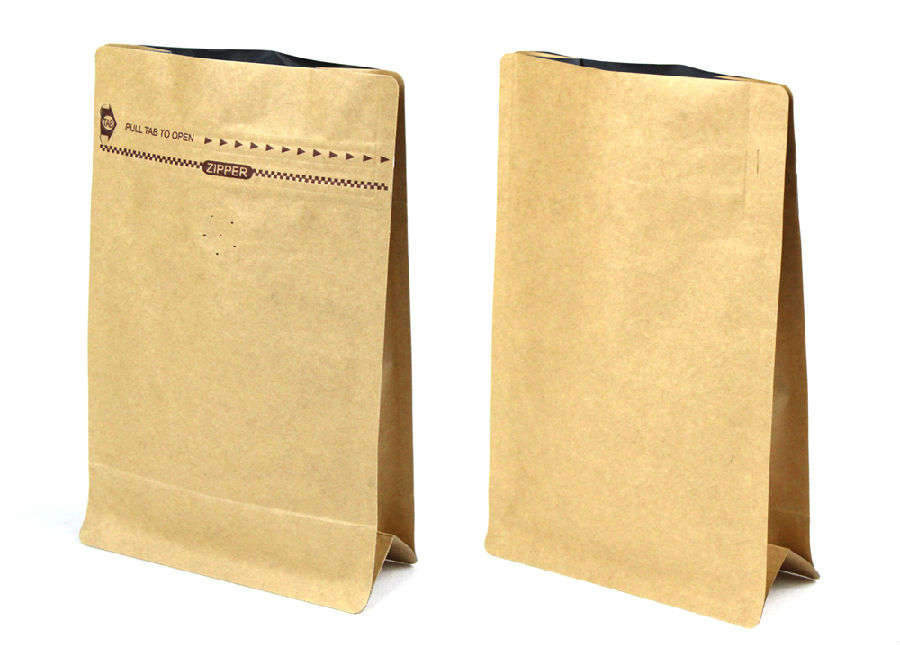 Flat Bottom Kraft Paper Pouch