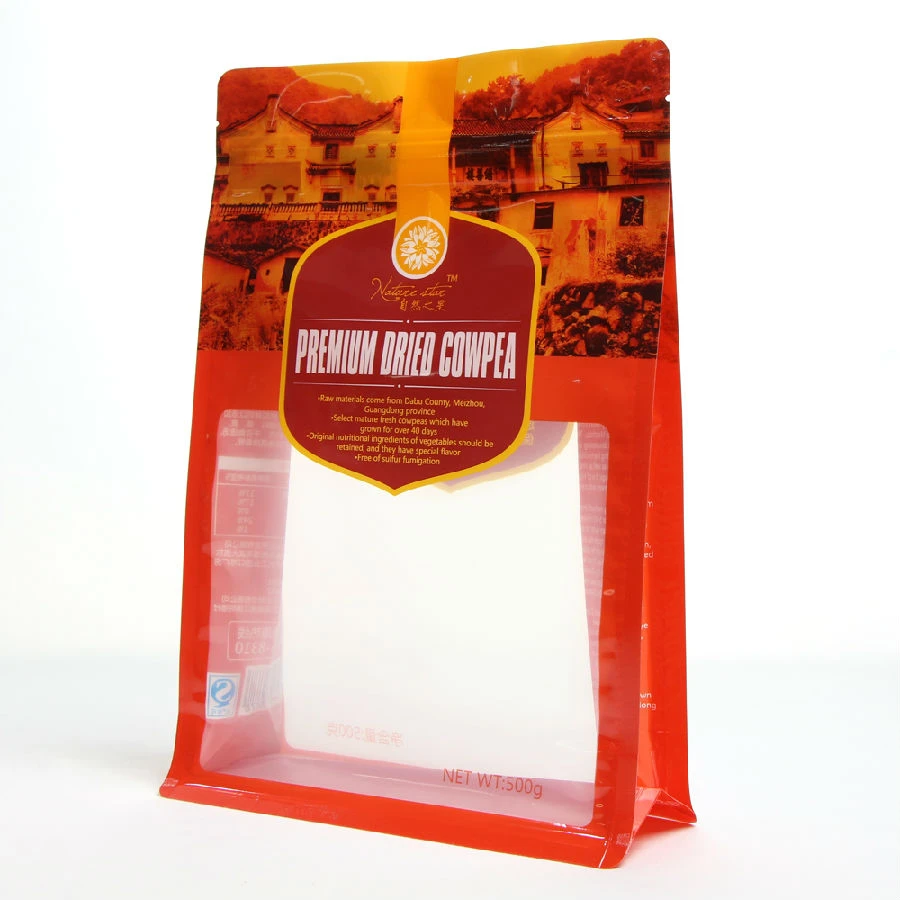 beg makanan ziplock dengan tetingkap yang jelas