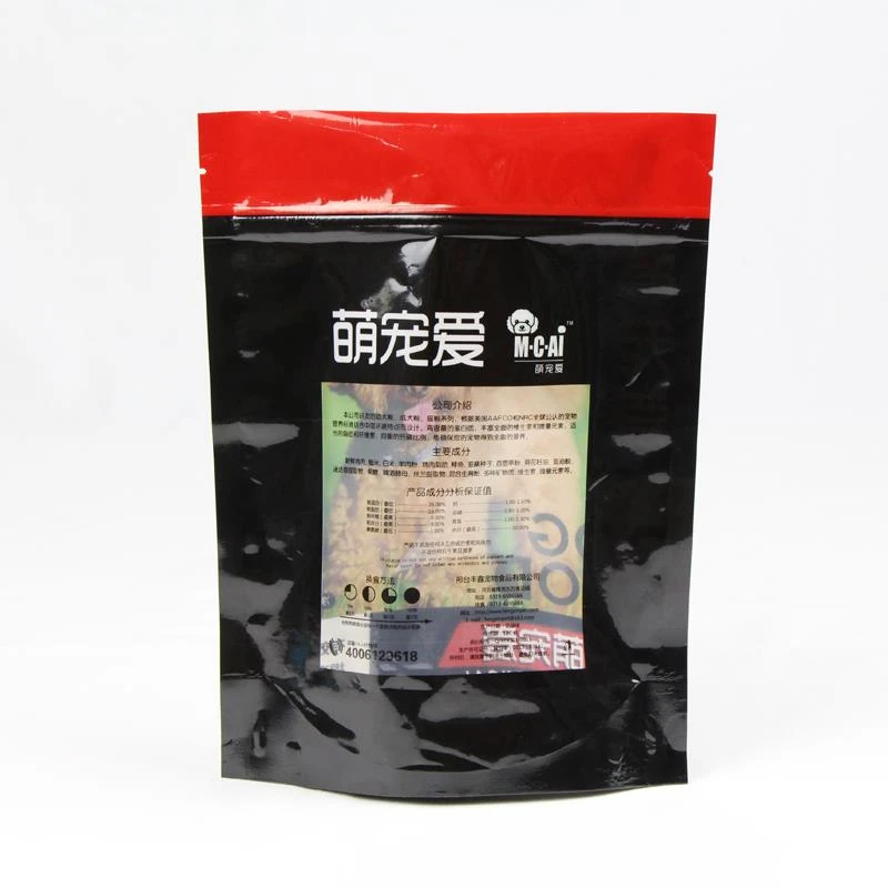 Pembungkusan Makanan Anjing Berdiri Dengan Tetingkap Stand Up Dog Food Packaging With Window