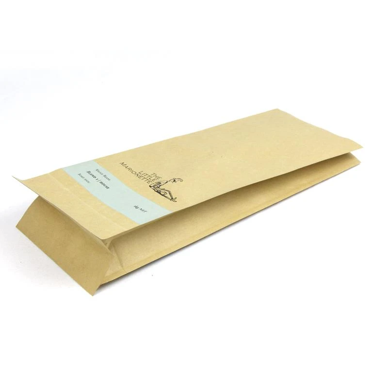 Kraft Paper Aluminium Foil Bag Dengan Valve 8 Side Sealed Kraft Paper Aluminium Foil Bag With Valve 8 Side Sealed