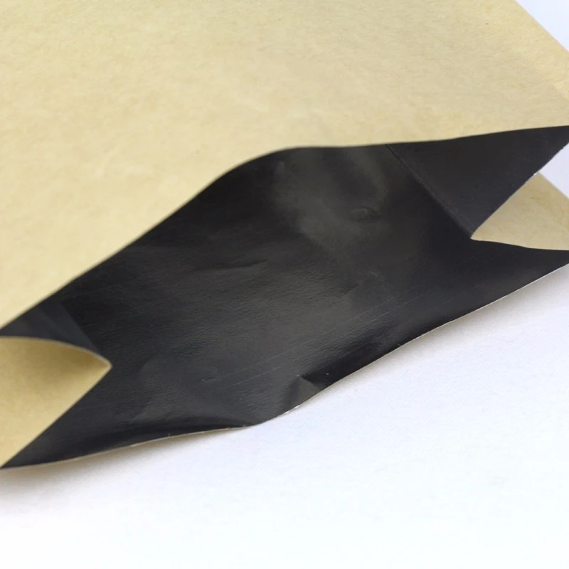 Kraft Paper Aluminium Foil Bag Dengan Valve 8 Side Sealed Kraft Paper Aluminium Foil Bag With Valve 8 Side Sealed