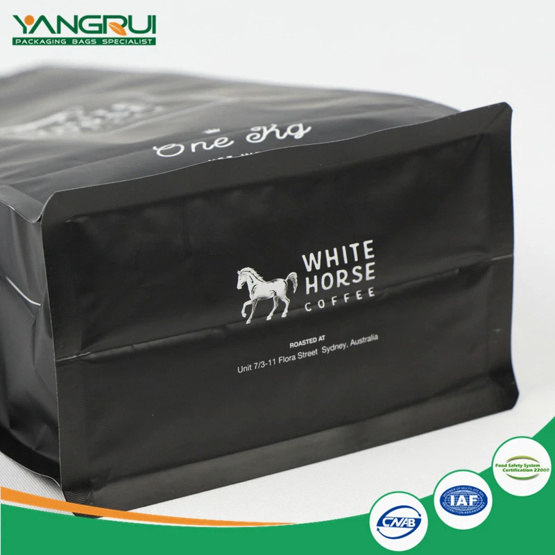 Aluminium Foil Coffee Bag With Valve 8 Side Sealed