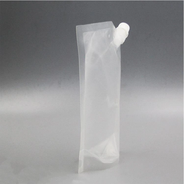 Kosongkan Berdiri Pouch Spout Dengan Zipper Clear Stand Up Spout Pouch With Zipper