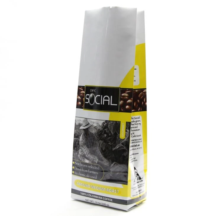 Aluminium Foil Side Gusset Coffee Packaging Bag