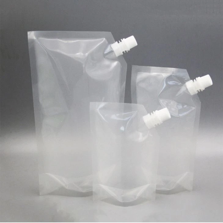Kosongkan Berdiri Pouch Spout Dengan Zipper
