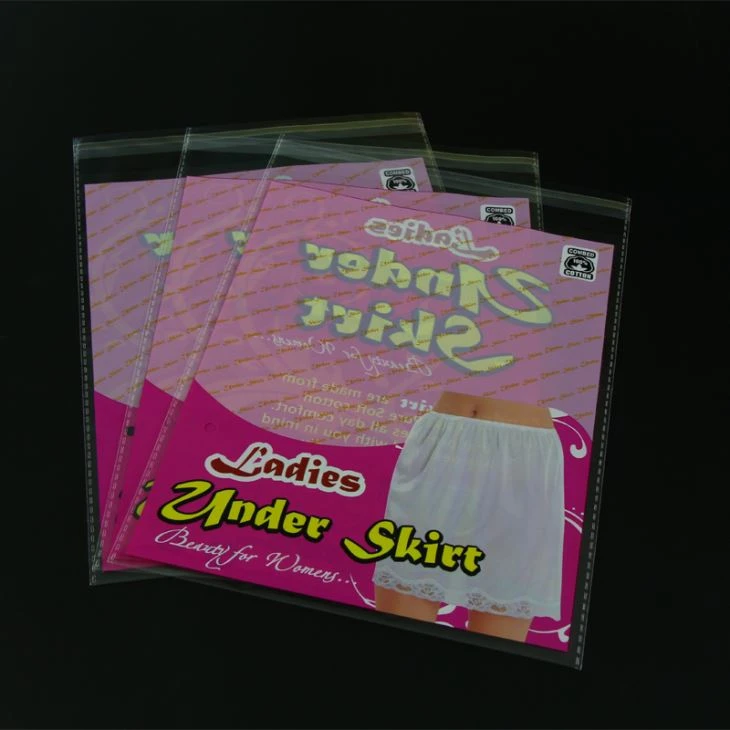 Garment Self-adhesive Plastic Printing Clear Opp Bag