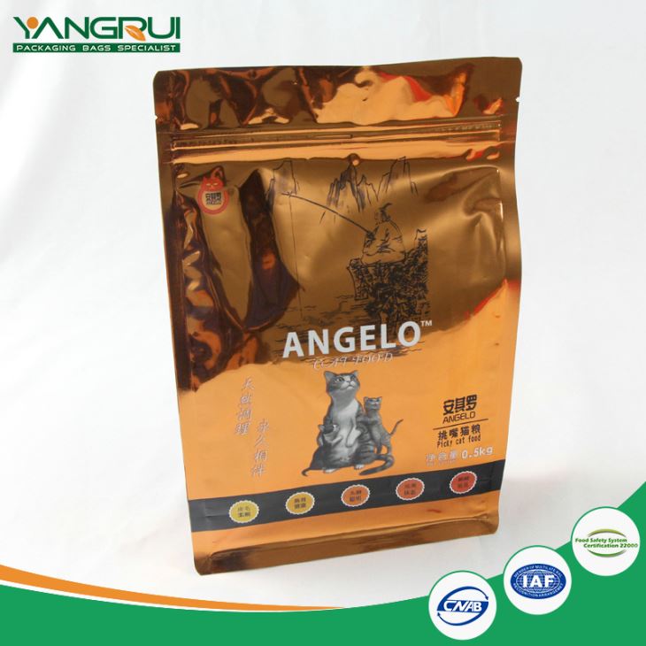 Berkualiti Tinggi Berdiri Zipper Lapan Side Sealed Plastic Bag