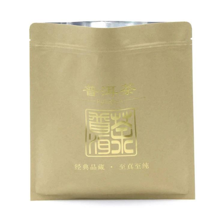 Kraft Paper Three Side Seal Foil Tea Bag
