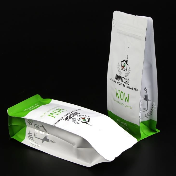 Aluminium Foil Coffee Pouche With Zipper And Valve