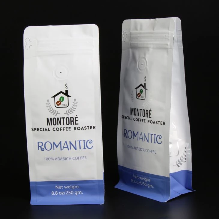 Kopi Customized Bean Packing Bag Zipper Top