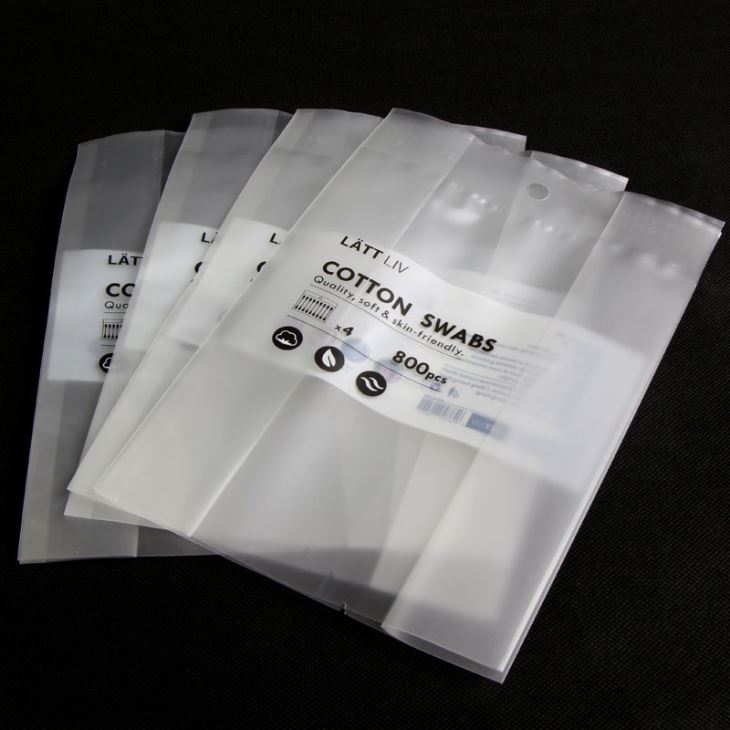 Side Gusset Cotton Swab Plastic Packaging Bags