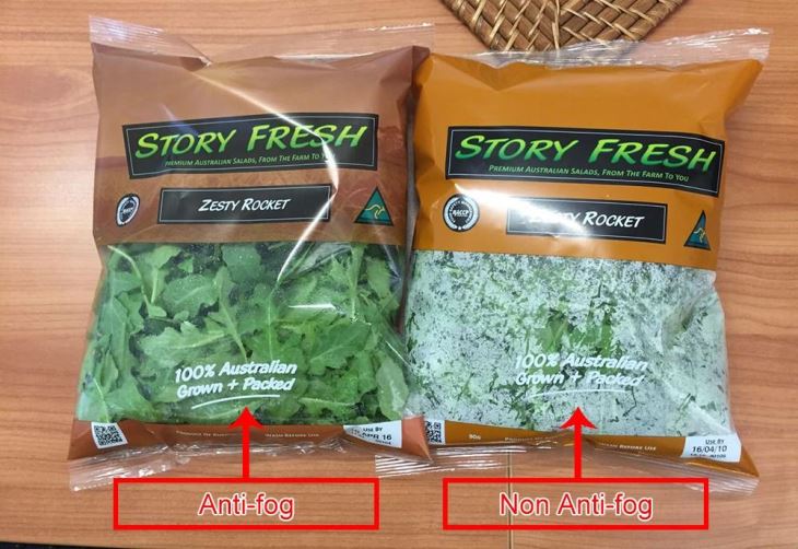 Beg Pembungkusan Plastik Anti-kabut Buah Sayuran Segar Dengan Logo Tersuai