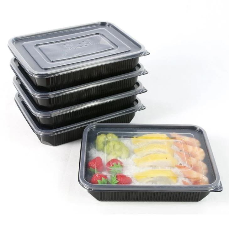 1200ml Kotak Bento Makan Tengah Hari Bekas Makanan Bawa Pergi PP Dengan Penutup Penutup