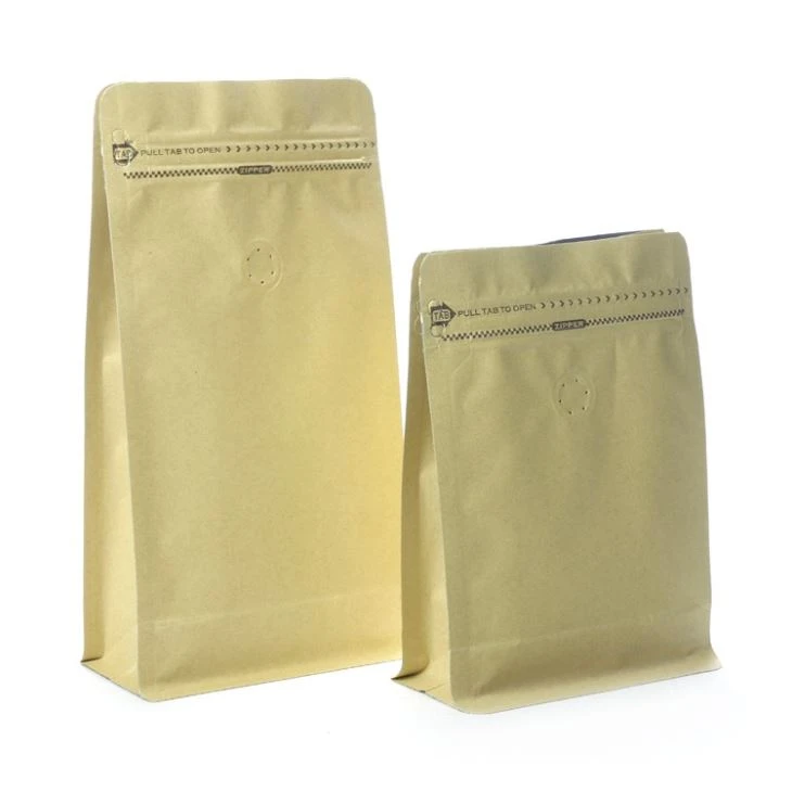Beg Pembungkusan Biji Kopi Bawah 500G Flat Dengan Injap
