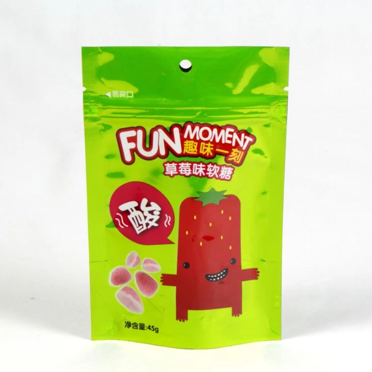 Doypack Boleh Kitar Semula Berdiri Zipper Pouch Untuk Pembungkusan Makanan