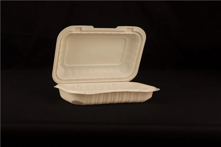 9x6 inci Berengsel Untuk Pergi Clamshell Mineral Diisi Bekas Makanan Bawa Pulang Ketuhar Gelombang Mikro