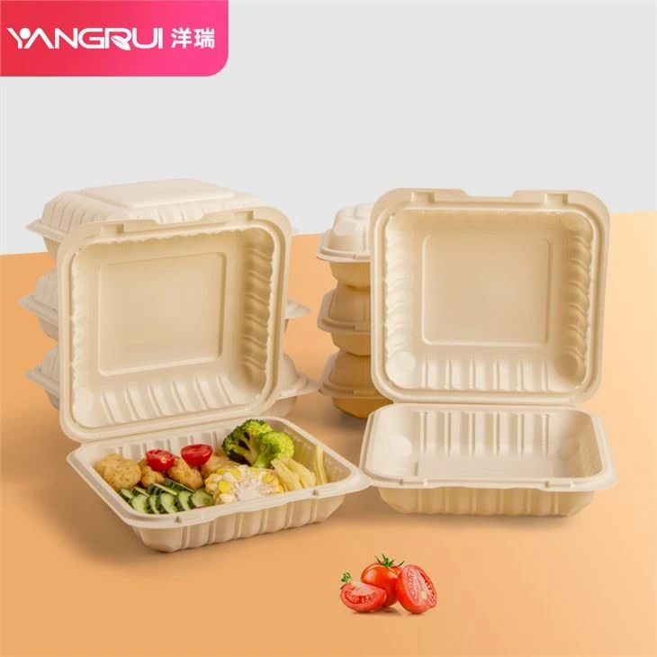 Berengsel Untuk-pergi Bekas Makanan Kanji Jagung 9x9 inci