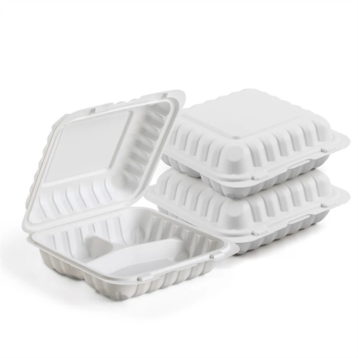 Hinged Microwaveable Food Containers