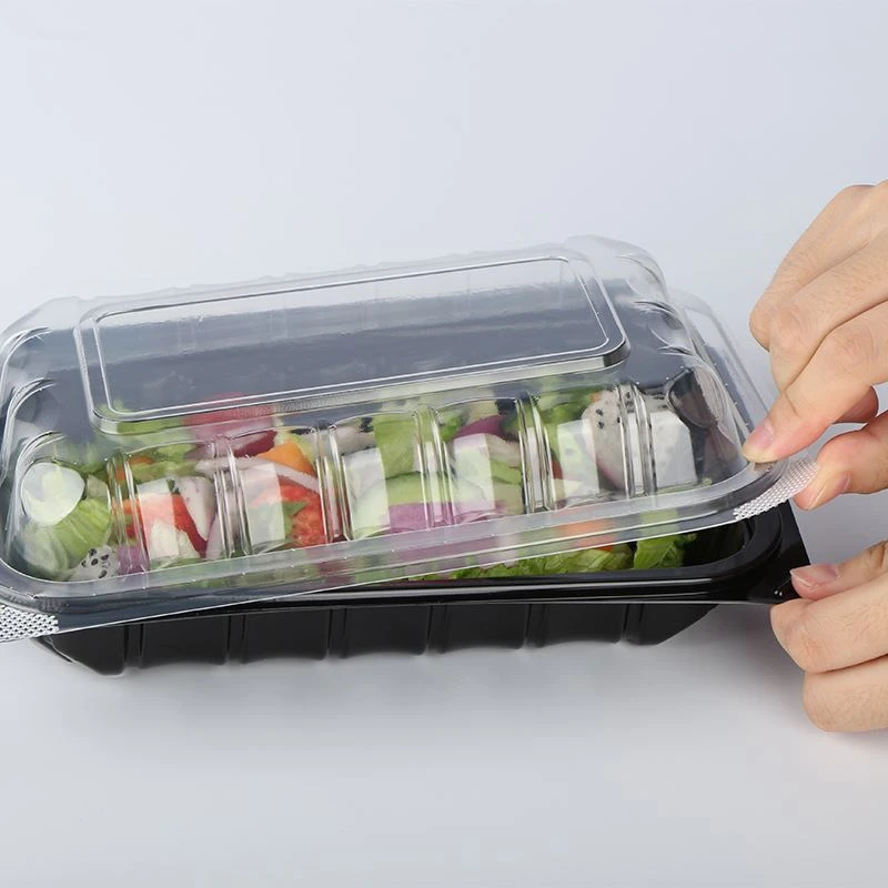 Persediaan Bekas Makanan Plastik Penyimpanan Logo Tersuai Kotak Makan Tengah ...