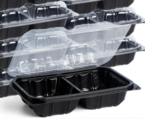 2Compartments PP To Go Container For Food