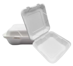8'' Bagasse To Go Bekas Makanan