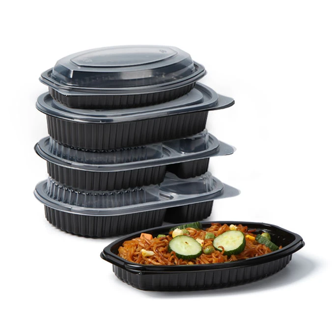 Bekas Penyediaan Makanan Hitam 16 Oz