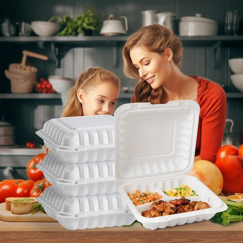 1 Compartment Hinged Lid Container