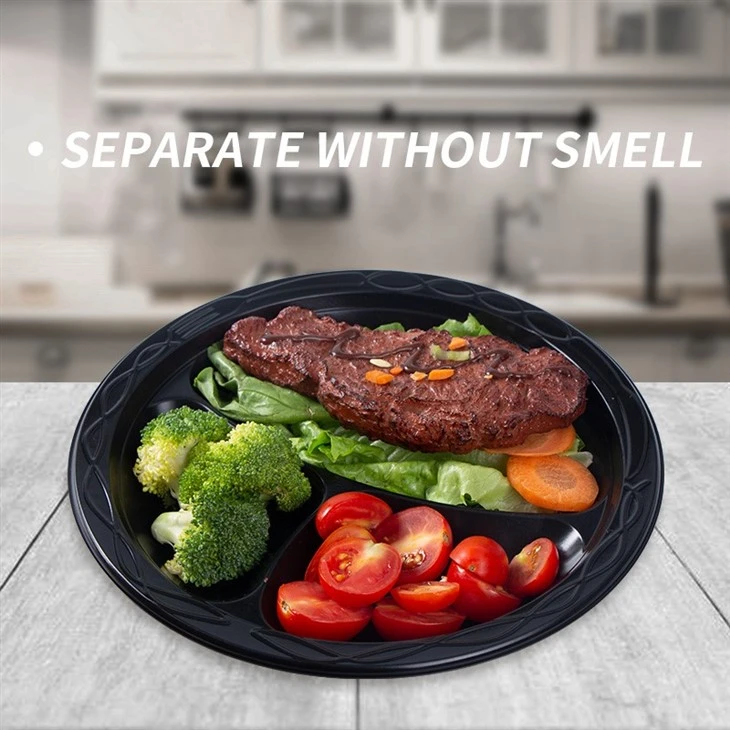 3 Compartment Plastic Plates high quality