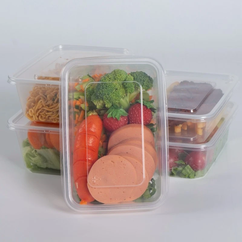 clear food togo boxes