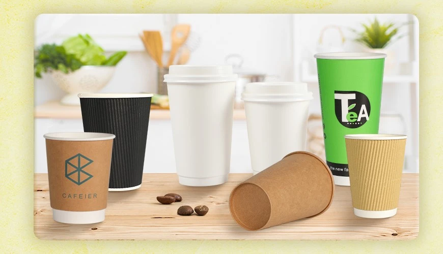 printed paper coffee cups