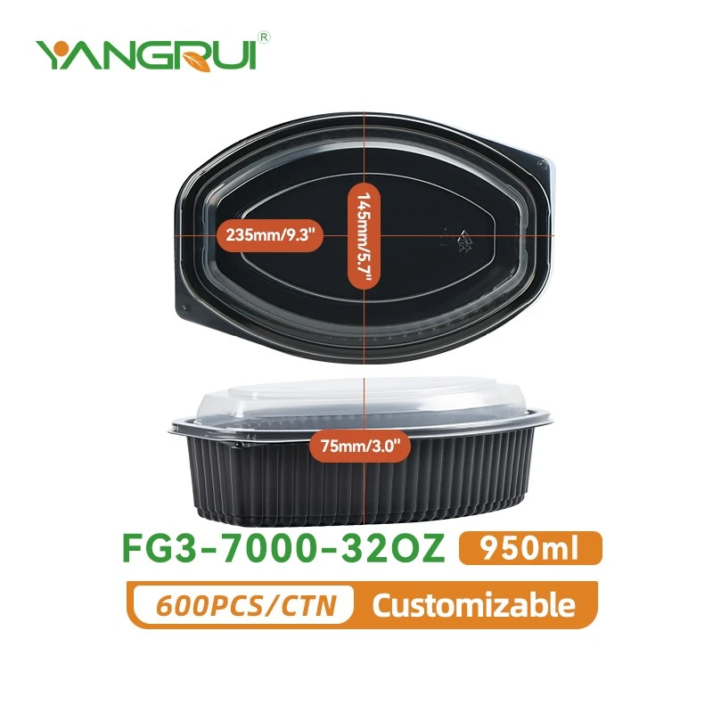 black food packaging boxes