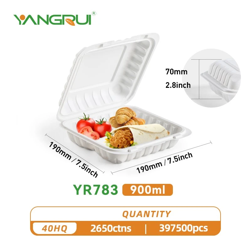hinged food container