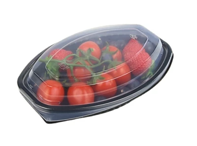 Oval PP Plastic Food Containers With Lid